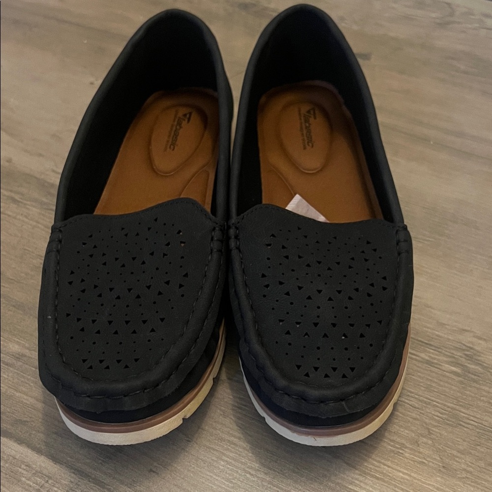 Jabasic Black Loafers for Women